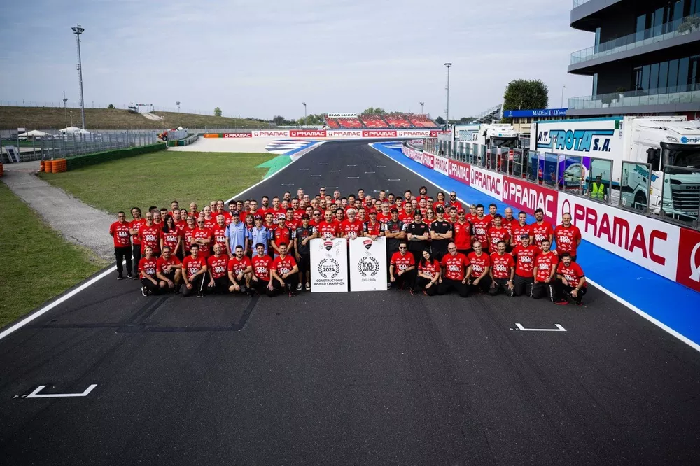 Ducati c&eacute;l&egrave;bre sa 100e victoire en MotoGP