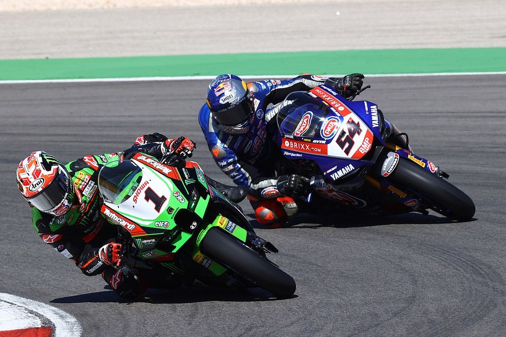 Jonathan Rea, Kawasaki Racing Team WorldSBK,  Toprak Razgatlioglu, PATA Yamaha WorldSBK Team