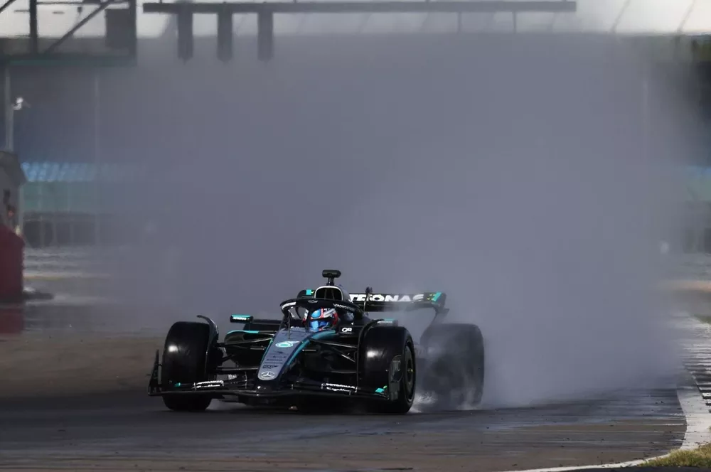 Pirelli testing by Mercedes