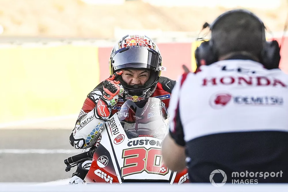 Ganador de la pole Takaaki Nakagami, Team LCR Honda