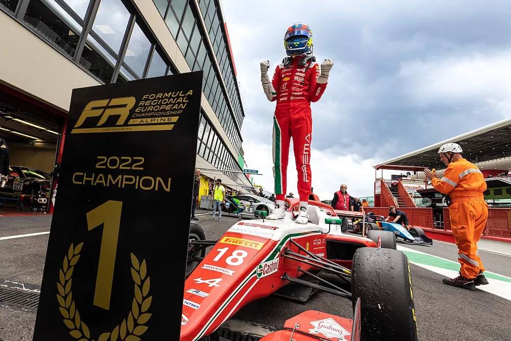 Dino Beganovic, team PREMA, vincitore del titolo in Regional al Mugello.

