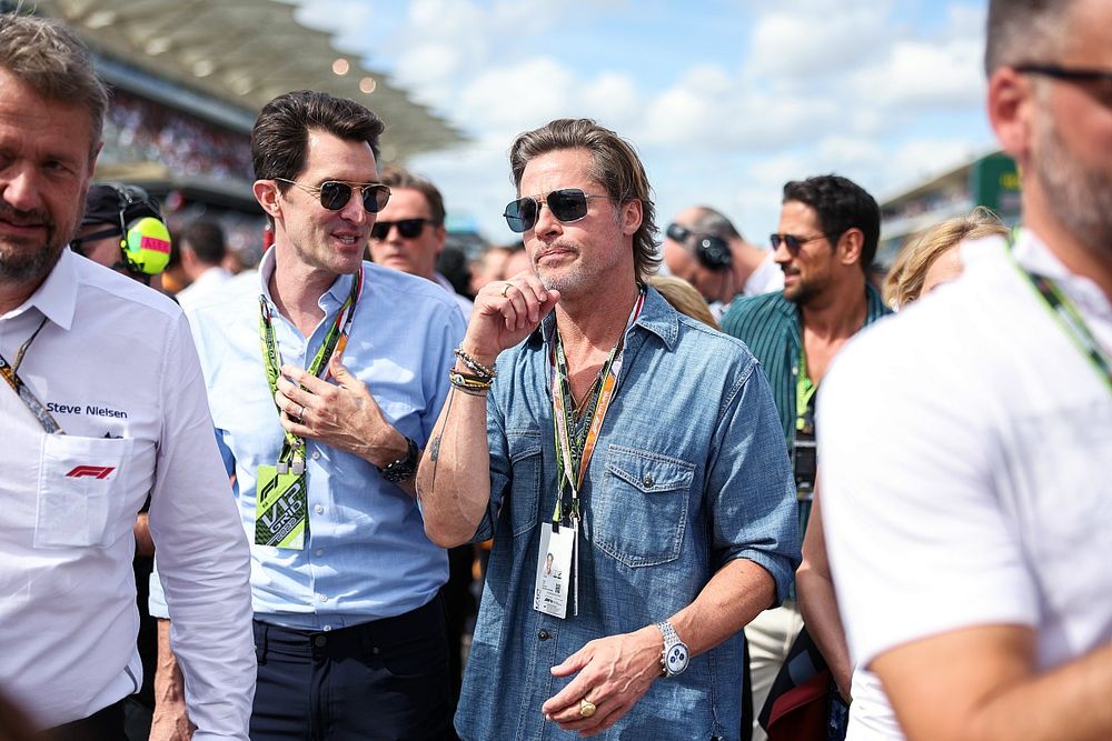 Actor Brad Pitt on the grid