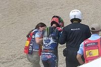 V&iacute;deo: &iexcl;ca&iacute;da de Quartararo y Oliveira en Jerez! El portugu&eacute;s, al centro m&eacute;dico