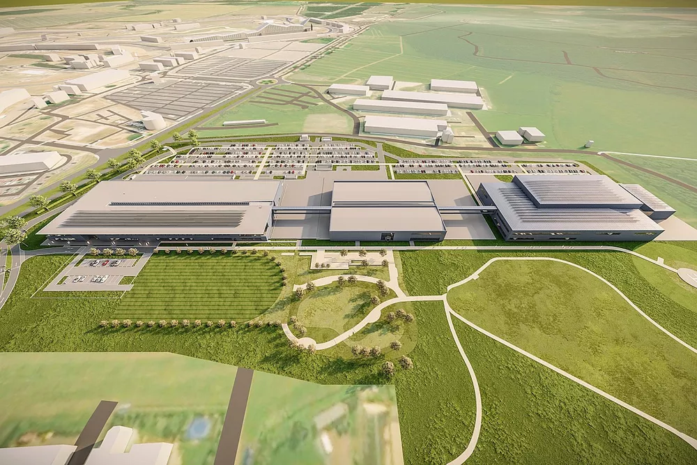 Aston Martin Silverstone factory rendering