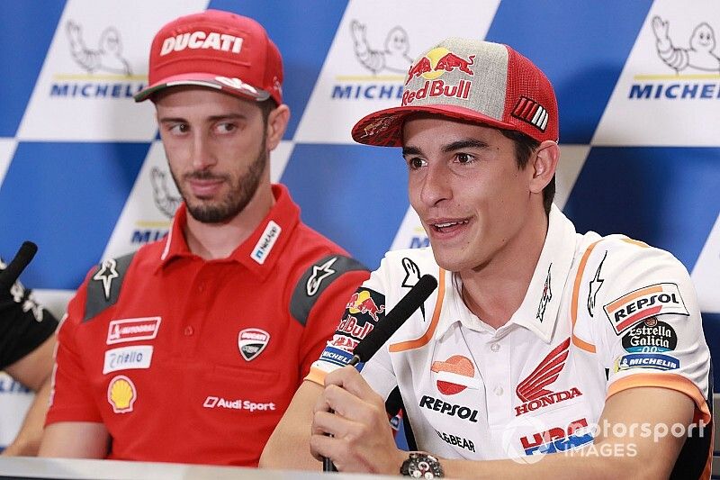 Andrea Dovizioso, Ducati Team, Marc M&aacute;rquez, Repsol Honda Team