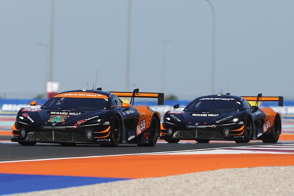 #59 United Autosports McLaren 720S LMGT3 Evo: James Cottingham, Nicolas Costa, Gregoire Saucy, #95 United Autosports McLaren 720S LMGT3 Evo: Joshua Caygill, Nicolas Pino, Marino Sato