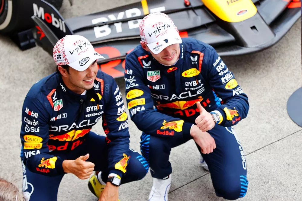 Sergio P&eacute;rez, Max Verstappen, Red Bull Racing