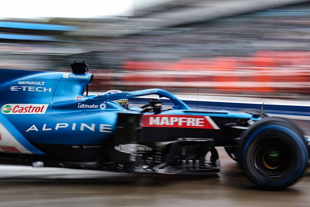Fernando Alonso, Alpine A521

