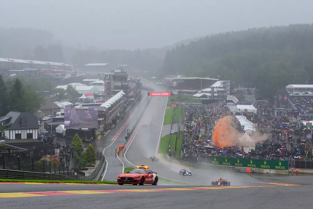 El clima en el pasado GP de B&eacute;lgica 2021. 