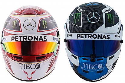GALERÍA: los cascos de Hamilton y Bottas