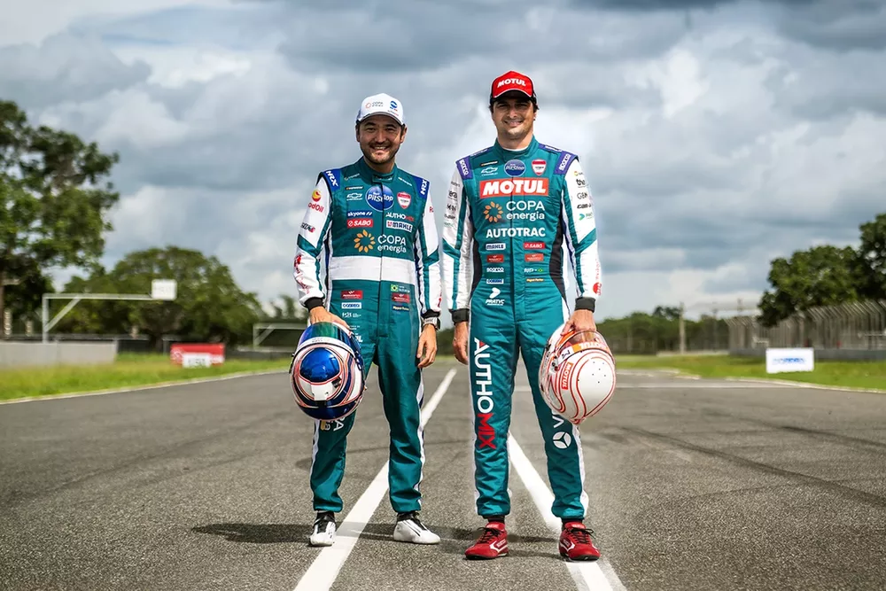 Rafael Suzuki e Nelsinho Piquet