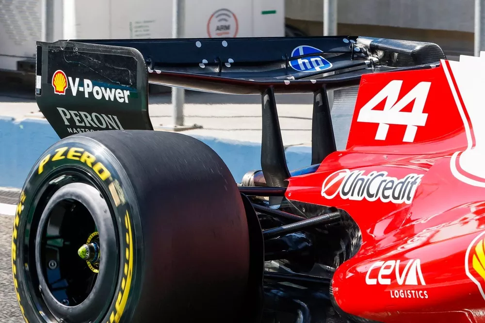 Ferrari rear wing detail