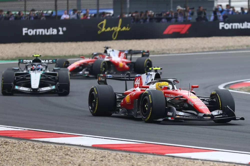 Charles Leclerc, Ferrari, Lewis Hamilton, Ferrari, Andrea Kimi Antonelli, Mercedes