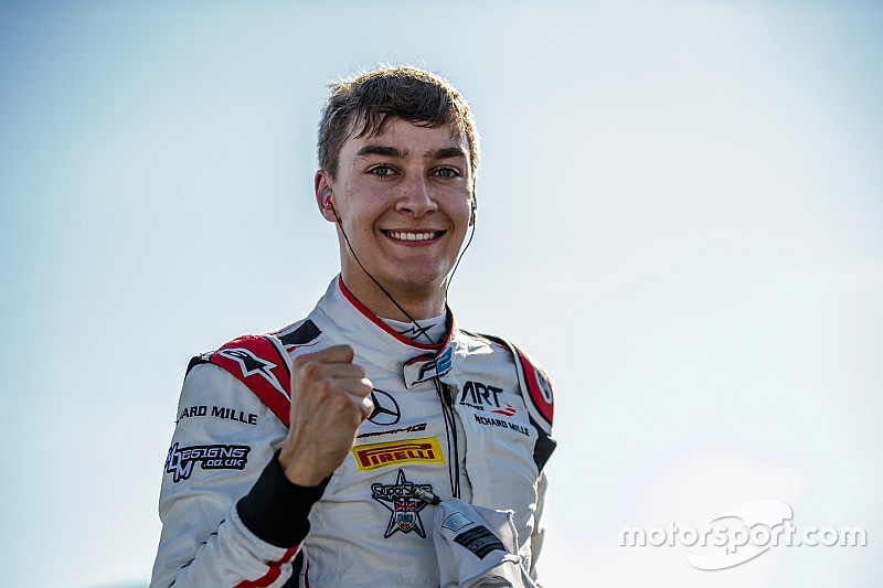 Red Bull Ring F2: Russell beats Carlin pair to pole