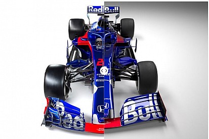 Comparación del Toro Rosso 2019 vs. 2018
