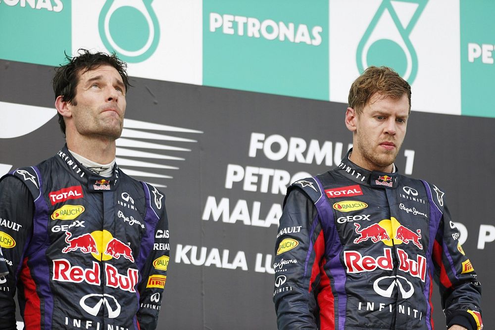 Mark Webber, Red Bull Racing and Sebastian Vettel, Red Bull Racing