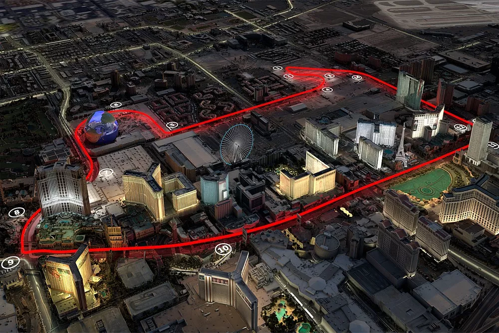 Las Vegas track map