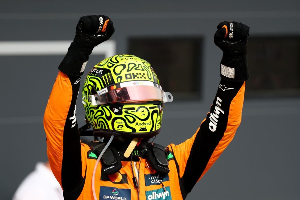 F1 Hungarian GP: Lando Norris wins over Oscar Piastri as Charles Leclerc collapses