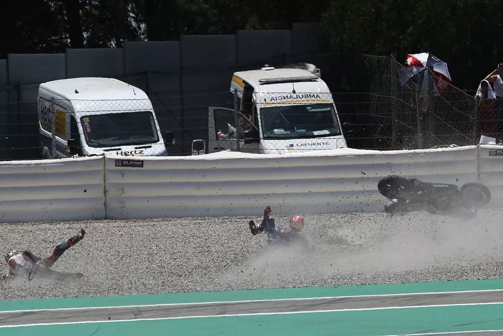 Alex Rins, Team Suzuki MotoGP crash