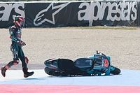 Quartararo y sus dos accidentes en Misano: demasiados errores
