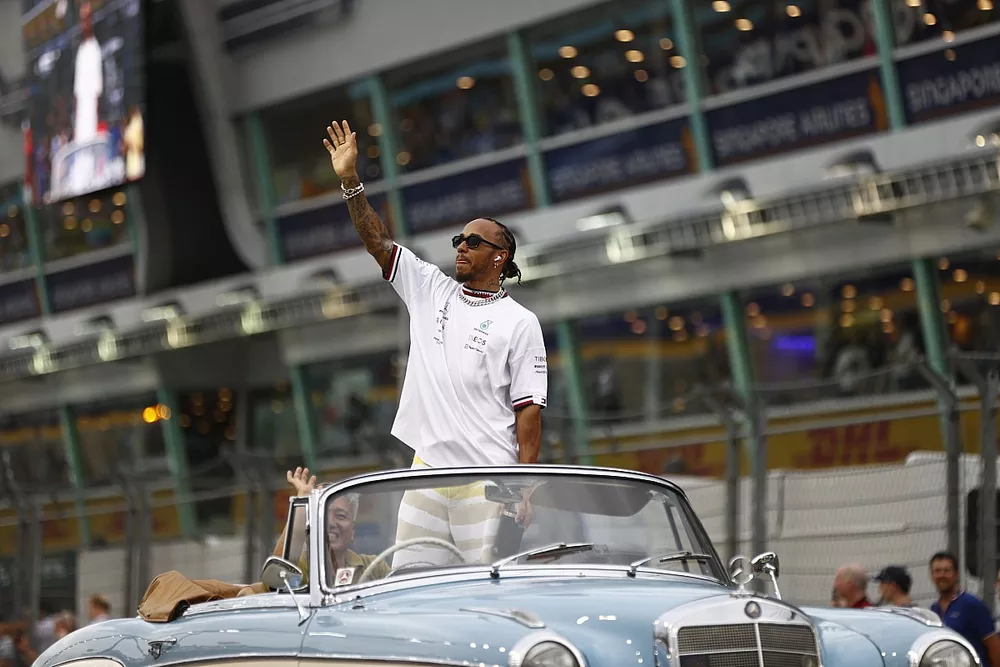 Drivers parade, Lewis Hamilton, Mercedes AMG