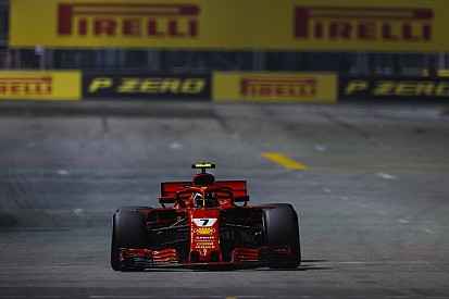 Raikkonen considera "rara" la pérdida de rendimiento en Singapur