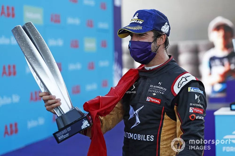 Antonio Felix da Costa (PRT), DS Techeetah celebrates on the podium