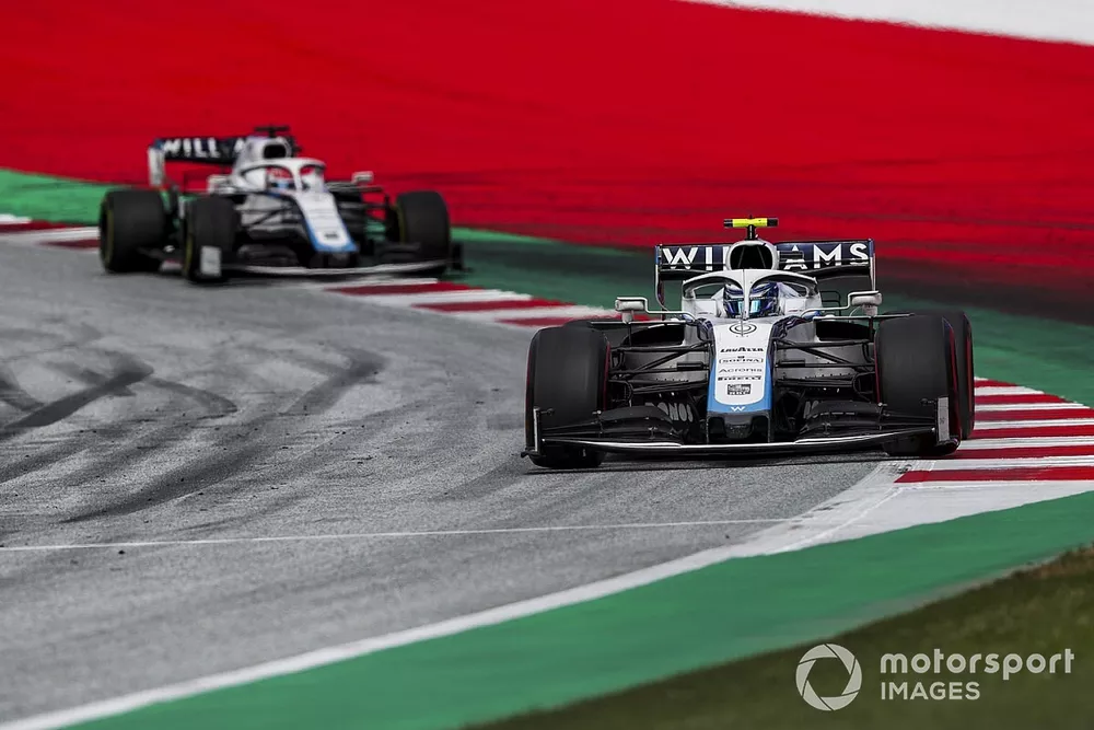 Nicholas Latifi, Williams FW43, en George Russell, Williams FW43