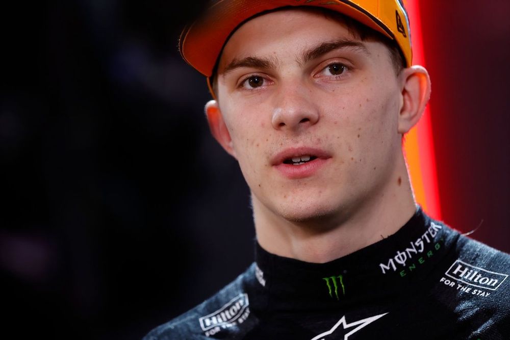 Oscar Piastri, McLaren F1 Team, is interviewed after Qualifying