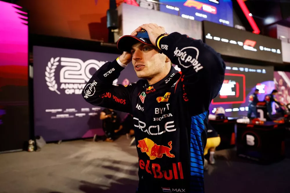 Max Verstappen, Red Bull Racing, 1st position, in Parc Ferme