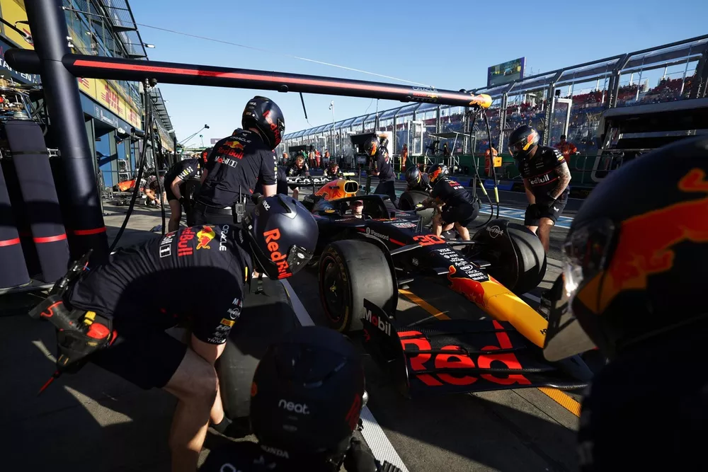 Red Bull Racing pit stop