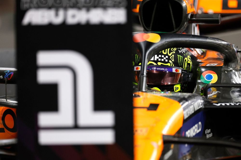 Pole man Lando Norris, McLaren MCL38