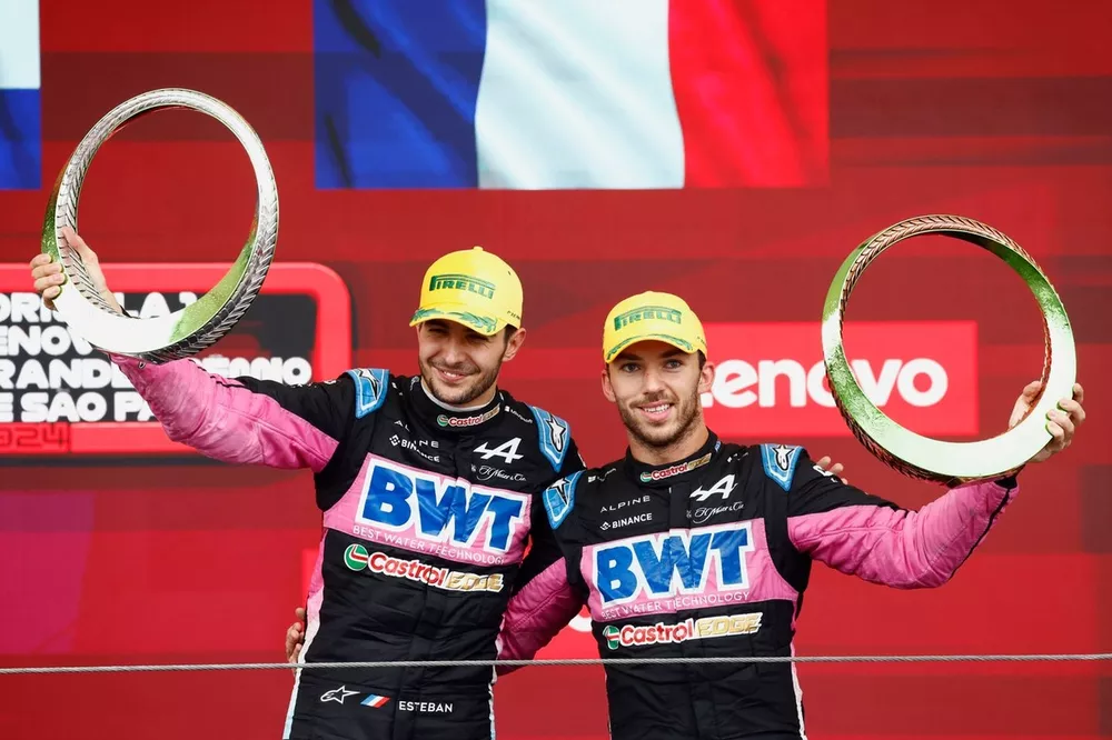 Esteban Ocon, Alpine F1 Team, Pierre Gasly, Alpine F1 Team