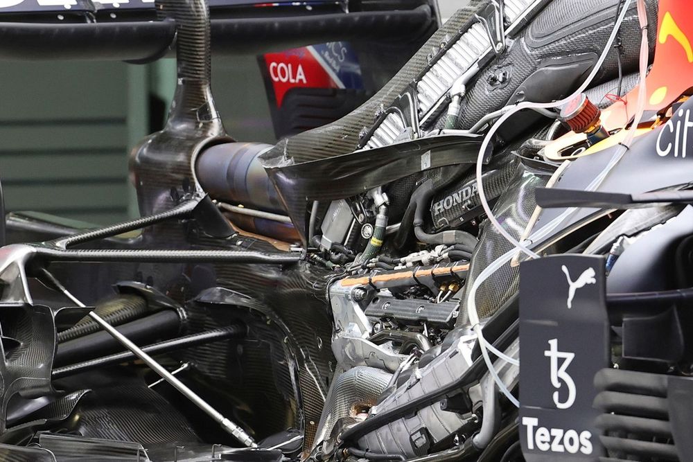Motor del RB16B de Red Bull Racing