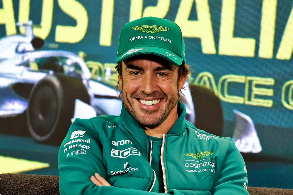 Fernando Alonso, Aston Martin F1 Team in the Press Conference 