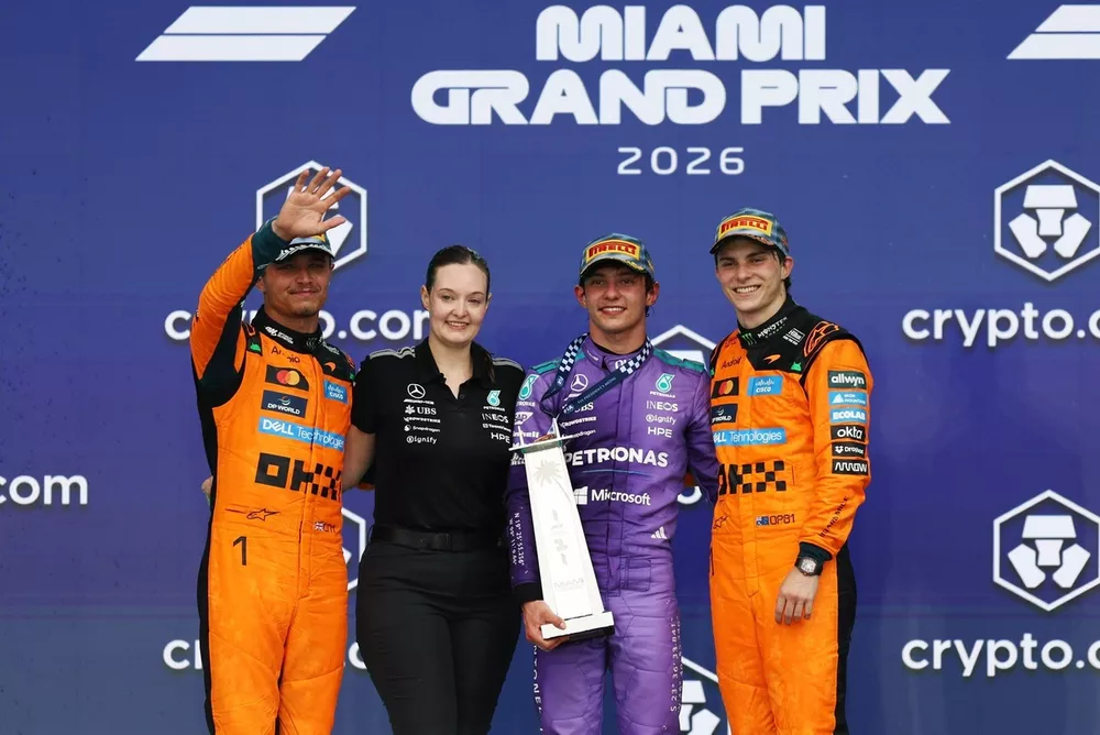 Andrea Kimi Antonelli, Mercedes, Oscar Piastri, McLaren, Lando Norris, McLaren