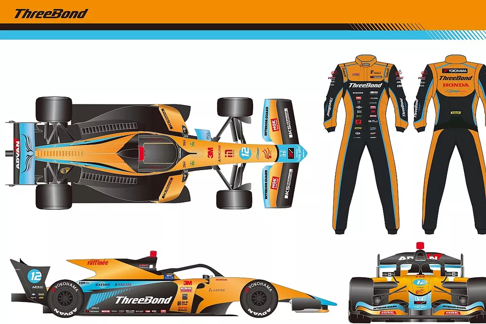 ThreeBond Racing Super Formula 2023 livery