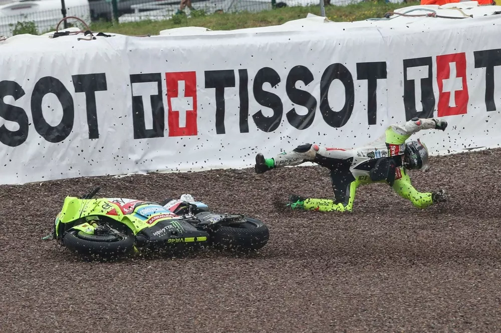 La chute de Franco Morbidelli, VR46 Racing Team