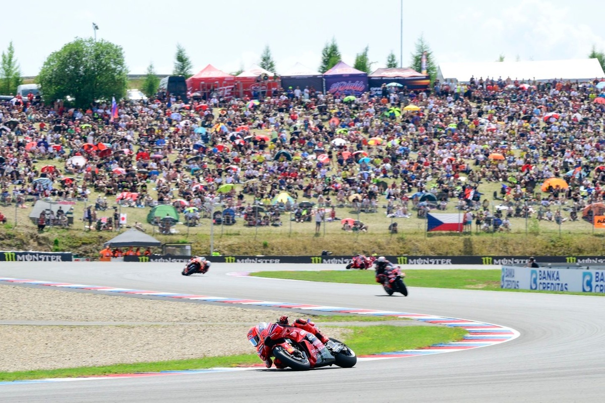 MotoGP Czech GP: Marc Marquez wins at Brno as title rival Alex Marquez crashes