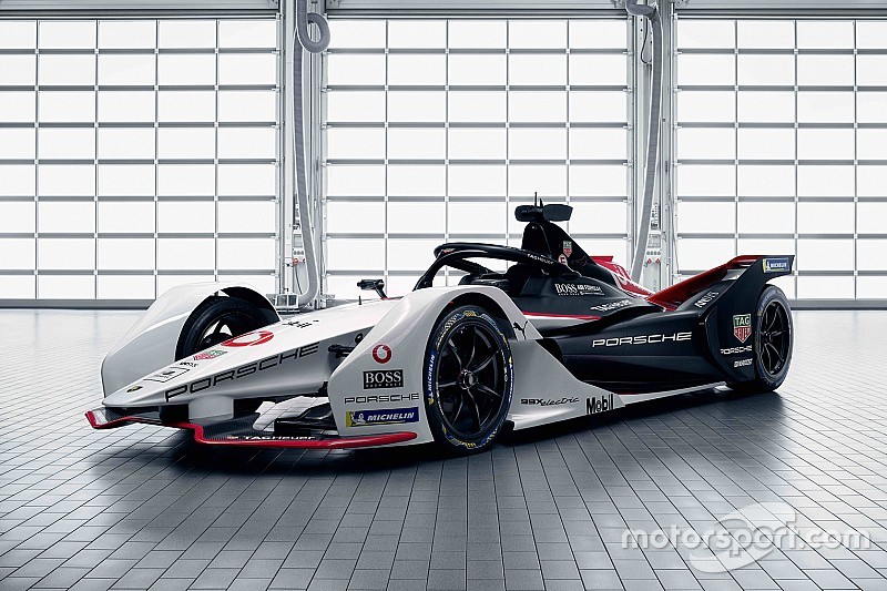 ボディ　フォーミュラE ポルシェ、フォーミュラE参戦マシン『99X』を公開。伝統のカラーリング踏襲