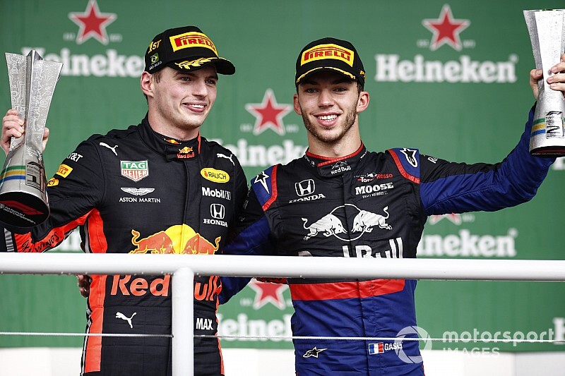 歓喜のF1初表彰台。トロロッソ・ホンダのピエール・ガスリー「僕