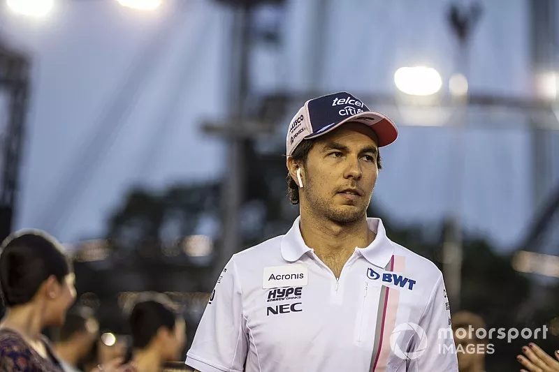 Sergio Perez, Racing Point Force India F1 Team en el desfile de pilotos