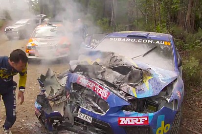 Molly Taylor escapes nasty Rally Australia crash
