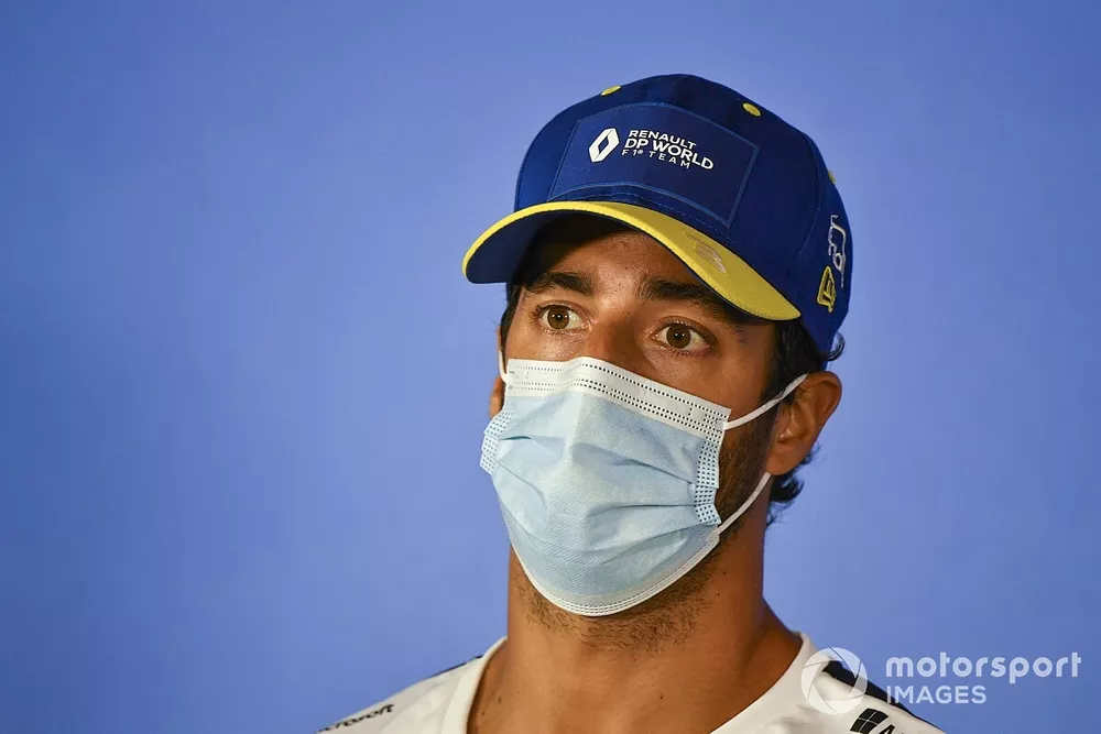 Daniel Ricciardo, Renault F1 Team en conf&eacute;rence de presse