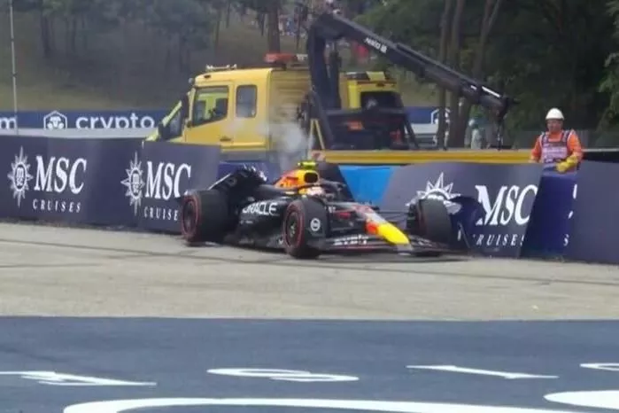 Sergio P&eacute;rez, accidente