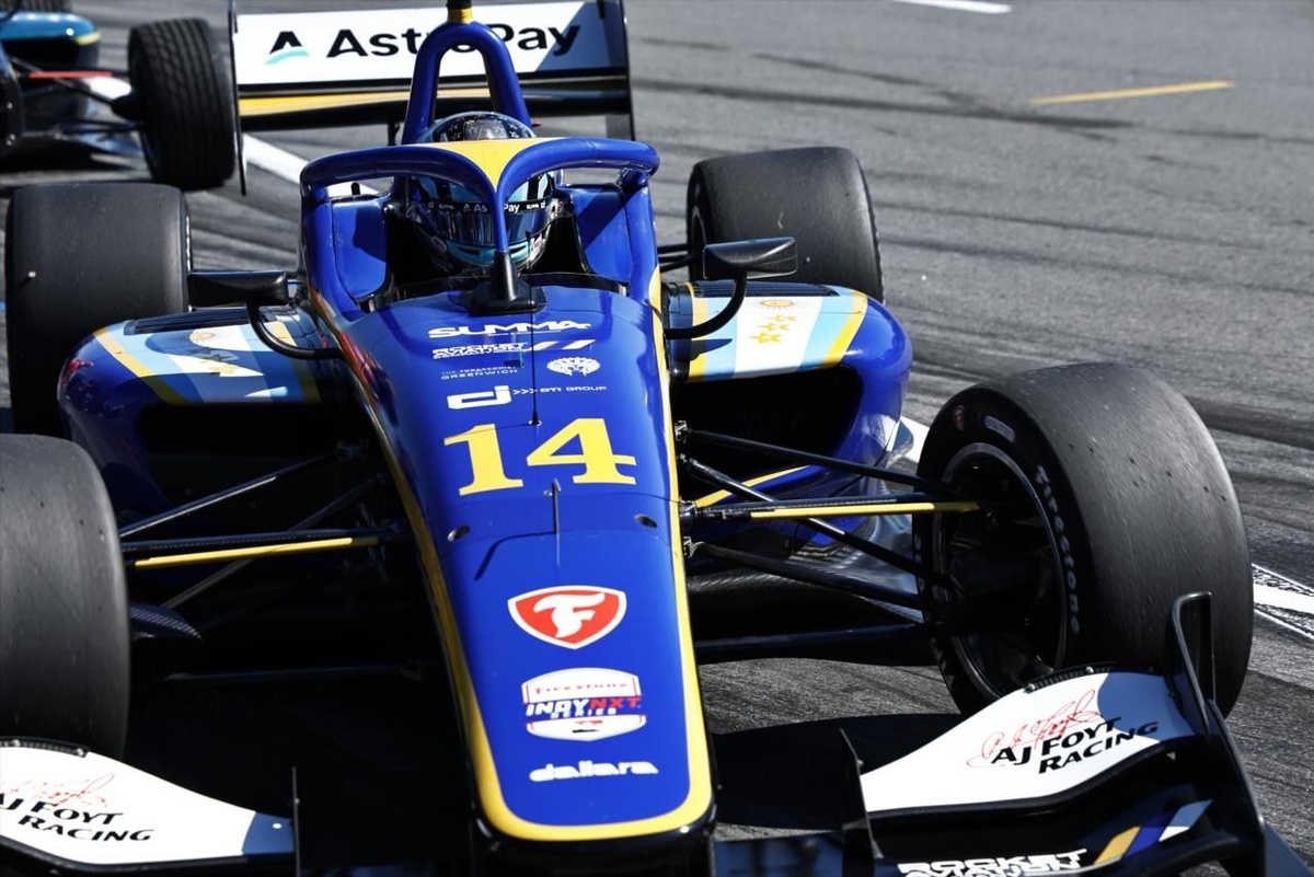 Indy NXT race winner, Foyt Racing teammate disqualified for tire violation