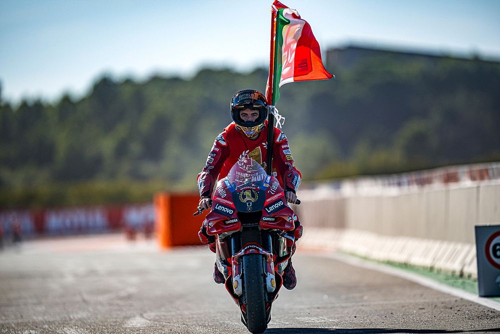 El campeón del mundo de MotoGP Francesco Bagnaia, del equipo Ducati