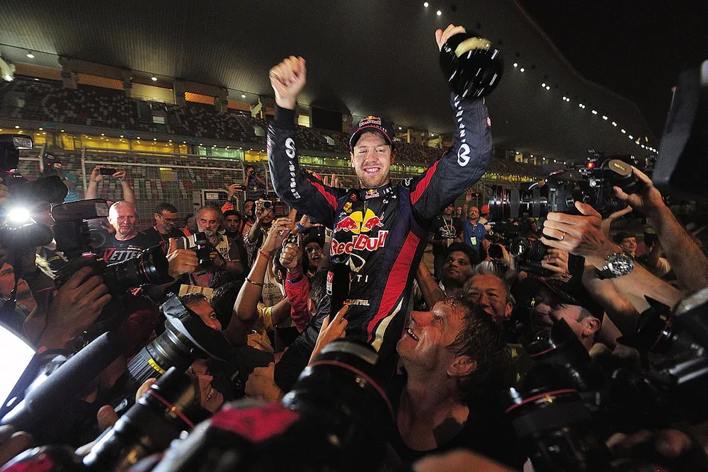 World Champion Sebastian Vettel, Red Bull Racing