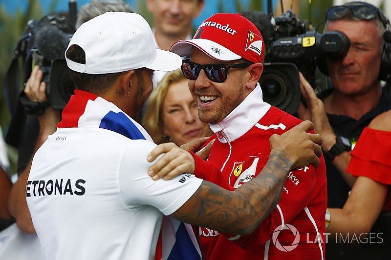 Campeón del Mundo 2017, Lewis Hamilton, Mercedes AMG F1, Sebastian Vettel, Ferrari