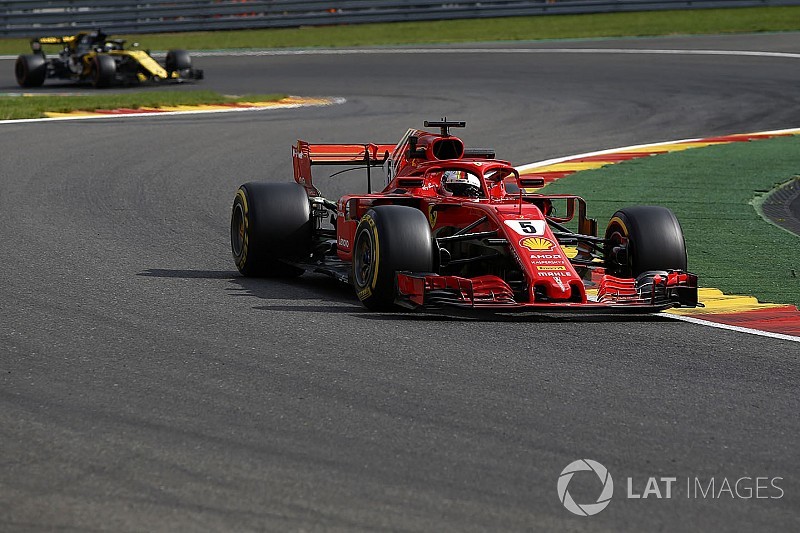 Vettel fue el más rápido en la primera práctica de Bélgica